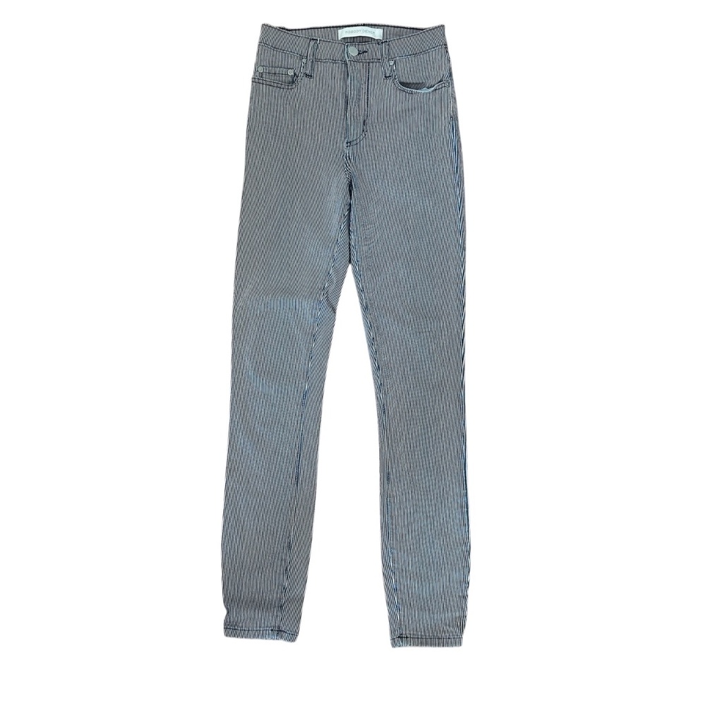 Women's Nobody Denim Cult Skinny Ankle Navy&White Stripe pants -High Rise - 25